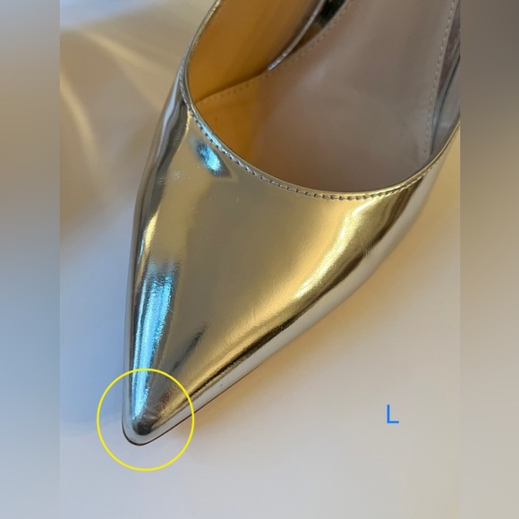 Gianvito Rossi 105 Silver Metallic Leather Pumps 36.5 - Picture 8 of 13